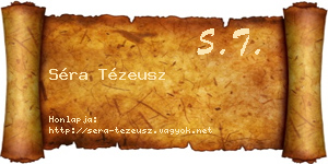 Séra Tézeusz névjegykártya